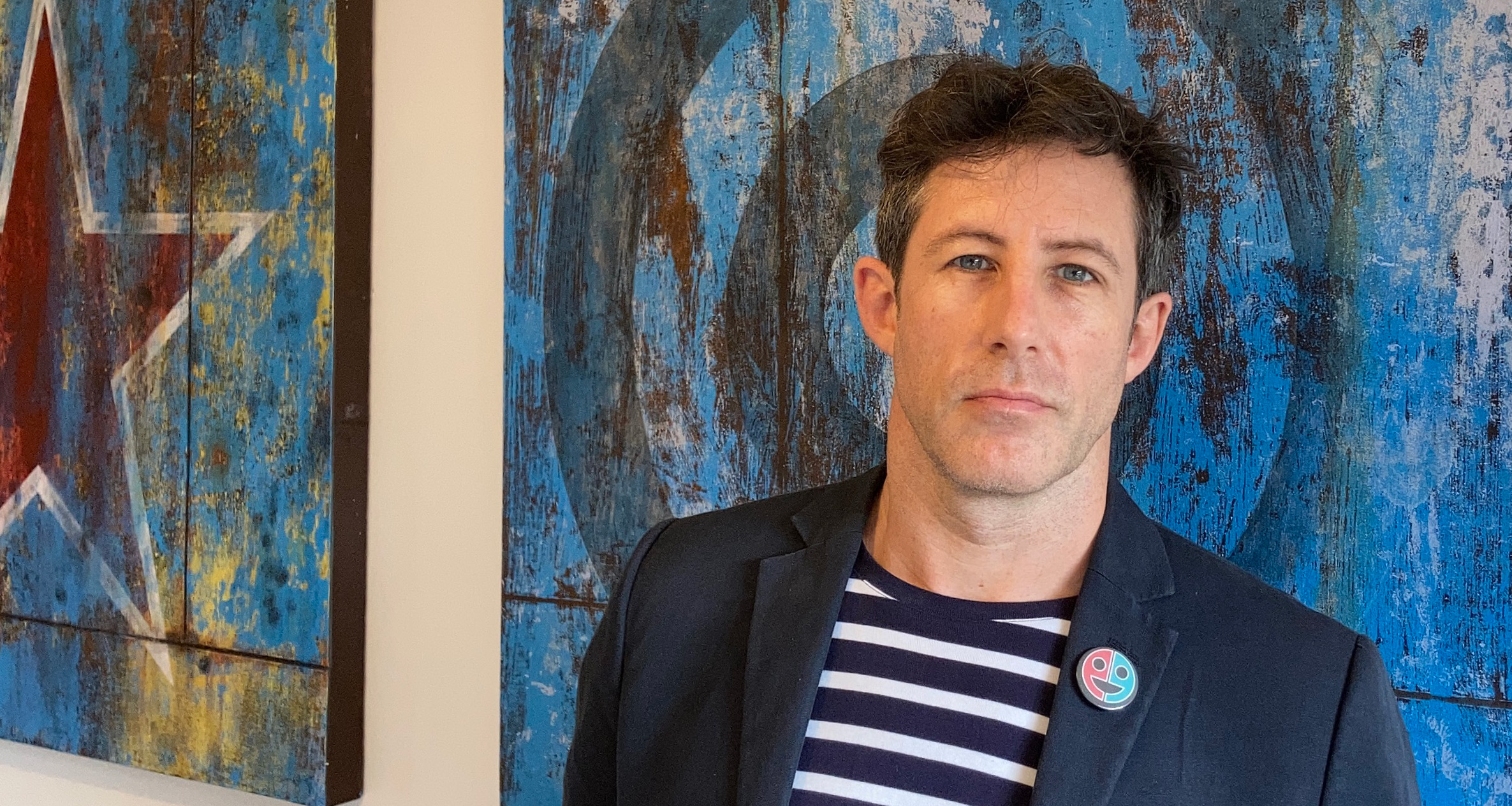 A photograph of award winning artist Artist Joe Hodway